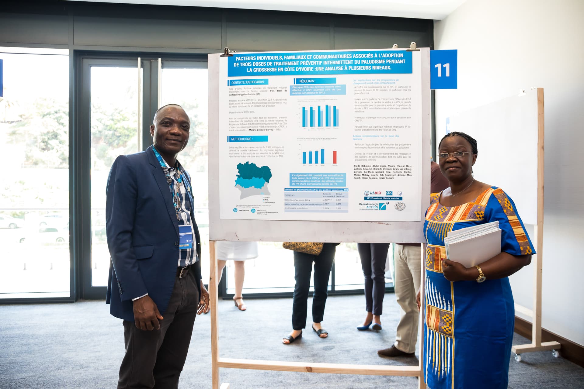 Dr. Bleu at the 2019 RBM Social and Behavior Change Working Group Annual Meeting. Using Behavioral Data to Craft Malaria Prevention Strategies in Côte d’Ivoire